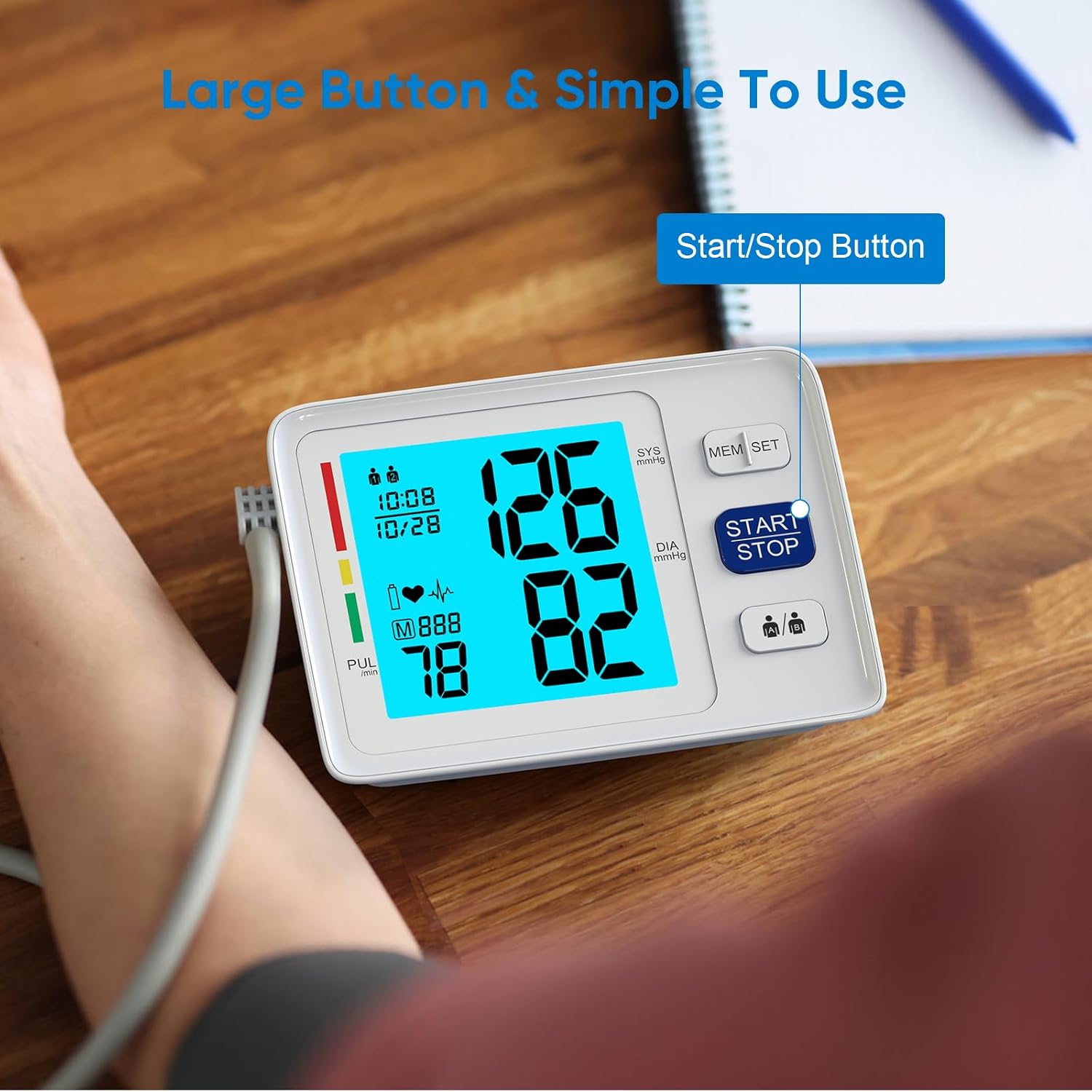 Blood Pressure Monitor Dual Cuffs